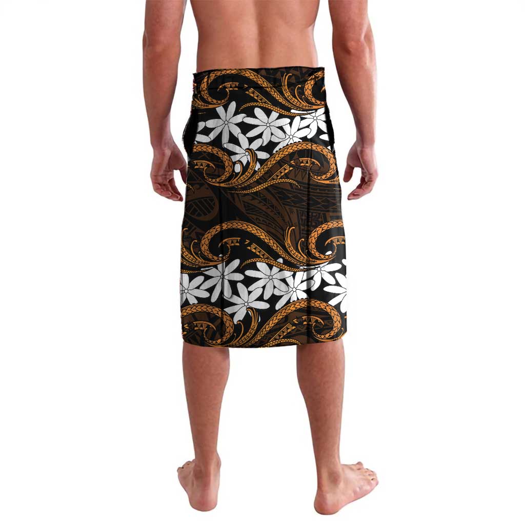 Personalised Cook Islands Rakahanga Lavalava Tiare Maori Polynesian Waves Tattoo LT14 - Polynesian Pride