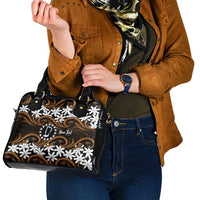 Personalised Cook Islands Rakahanga Shoulder Handbag Tiare Maori Polynesian Waves Tattoo LT14 - Polynesian Pride