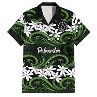Personalised Cook Islands Palmerston Family Matching Short Sleeve Bodycon Dress and Hawaiian Shirt Tiare Maori Polynesian Waves Tattoo