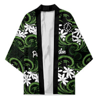 Personalised Cook Islands Palmerston Kimono Tiare Maori Polynesian Waves Tattoo