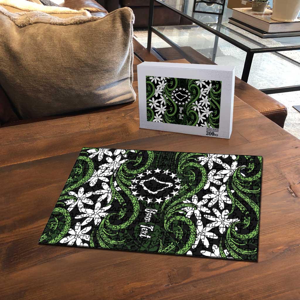 Personalised Cook Islands Palmerston Puzzle Tiare Maori Polynesian Waves Tattoo LT14 - Polynesian Pride