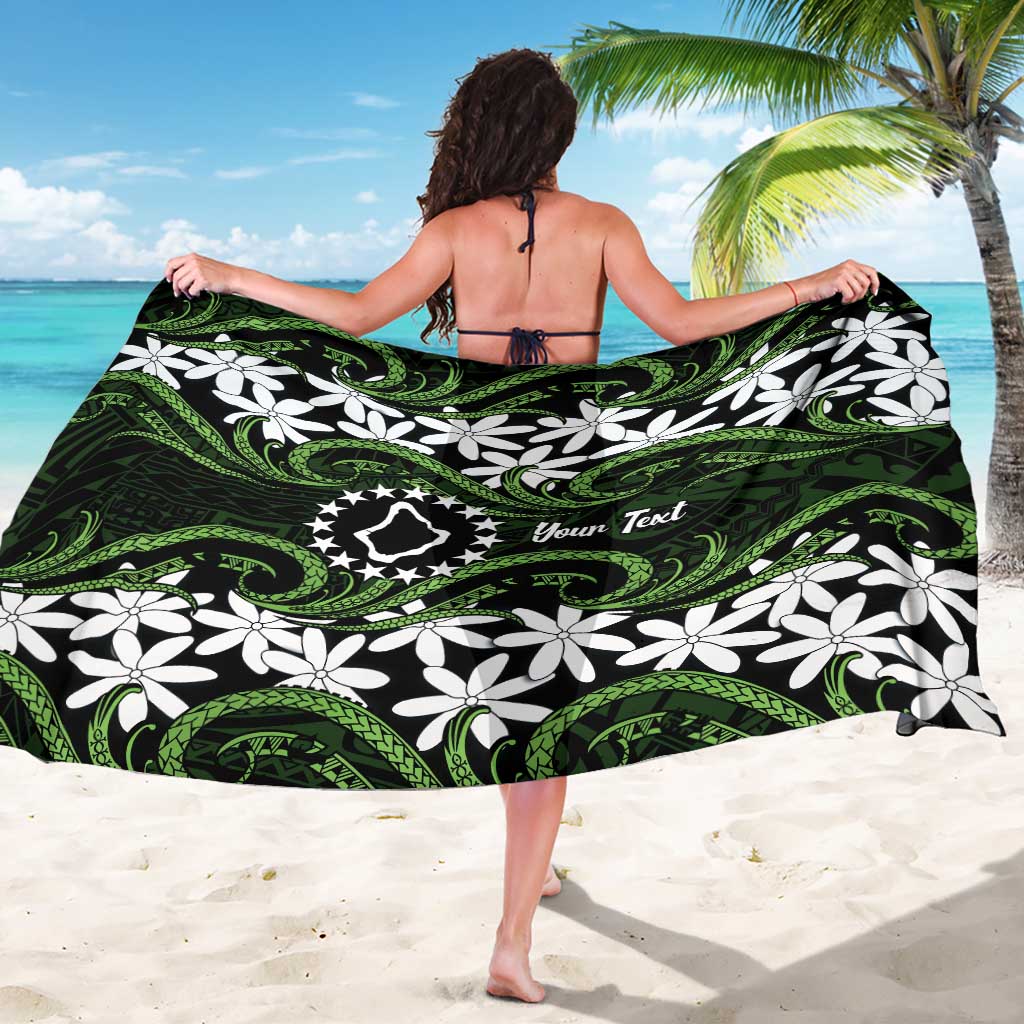 Personalised Cook Islands Palmerston Sarong Tiare Maori Polynesian Waves Tattoo