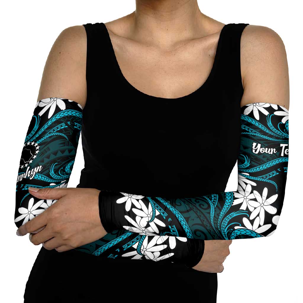 Personalised Cook Islands Penrhyn Atoll Arm Sleeves Tiare Maori Polynesian Waves Tattoo LT14 - Polynesian Pride