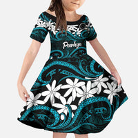 Personalised Cook Islands Penrhyn Atoll Family Matching Mermaid Dress and Hawaiian Shirt Tiare Maori Polynesian Waves Tattoo