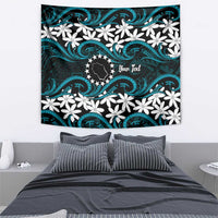Personalised Cook Islands Penrhyn Atoll Tapestry Tiare Maori Polynesian Waves Tattoo