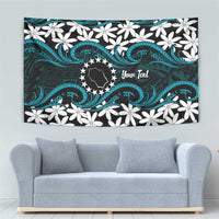 Personalised Cook Islands Penrhyn Atoll Tapestry Tiare Maori Polynesian Waves Tattoo