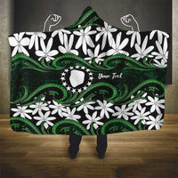 Personalised Cook Islands Mitiaro Hooded Blanket Tiare Maori Polynesian Waves Tattoo LT14 - Polynesian Pride