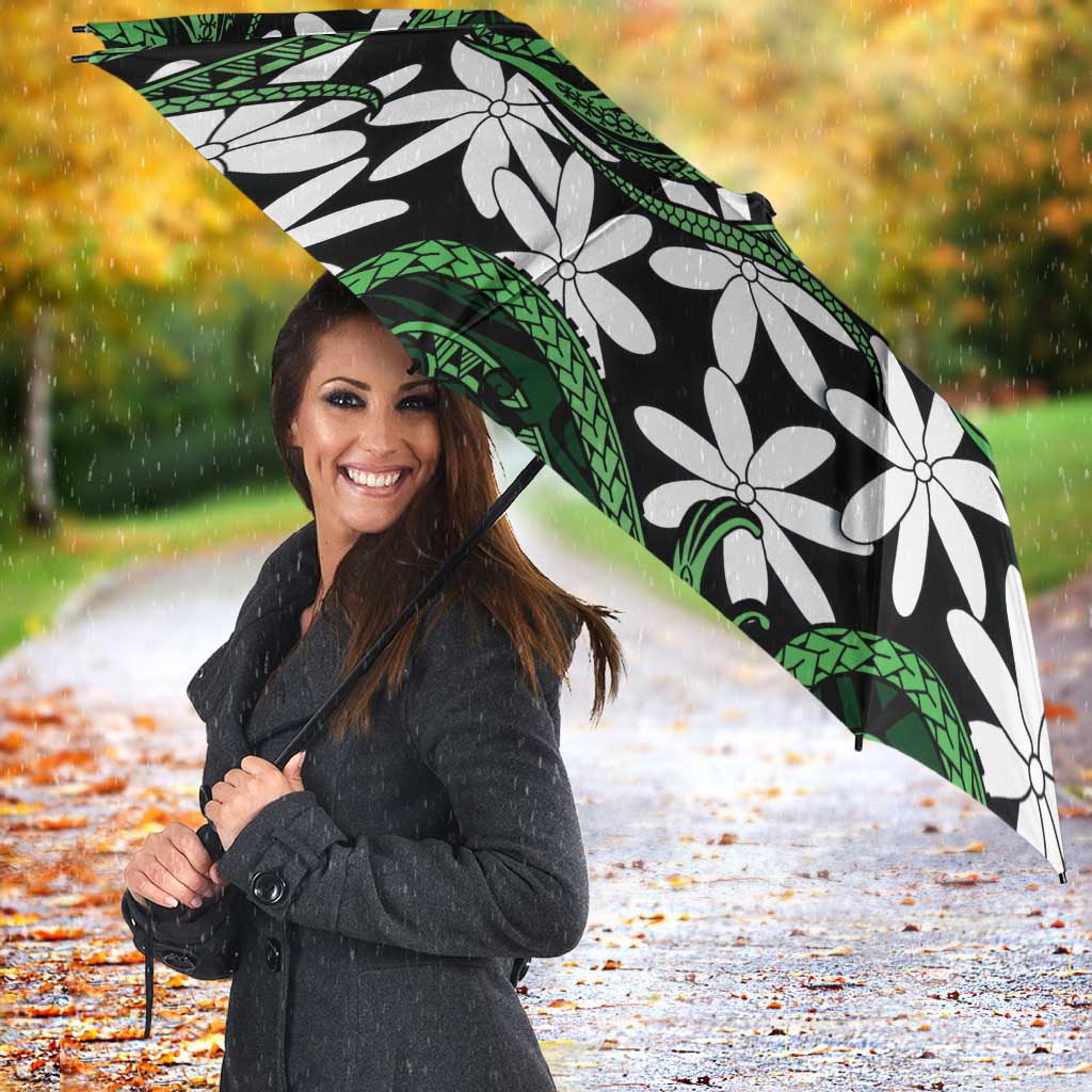Personalised Cook Islands Mitiaro Umbrella Tiare Maori Polynesian Waves Tattoo LT14 - Polynesian Pride