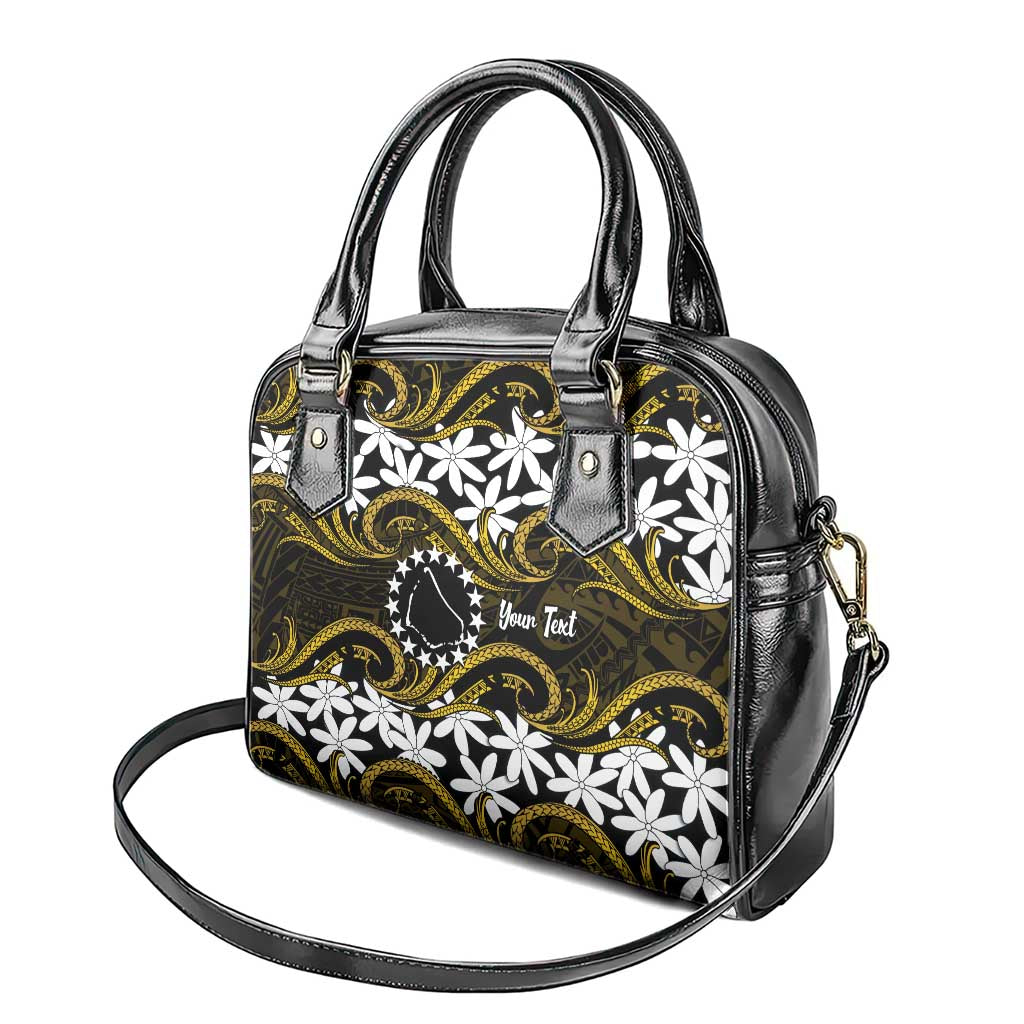 Personalised Cook Islands Manihiki Shoulder Handbag Tiare Maori Polynesian Waves Tattoo LT14 - Polynesian Pride