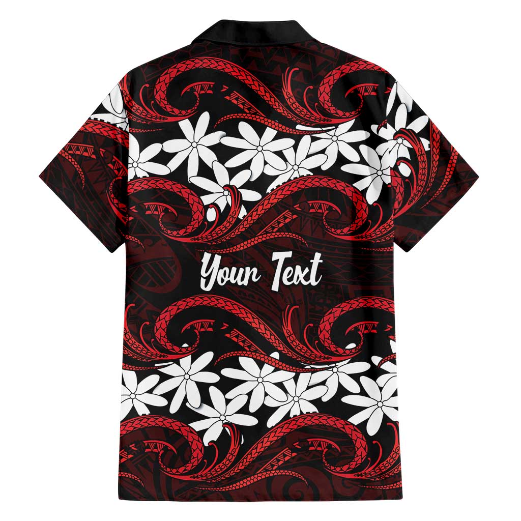 Personalised Cook Islands Atiu Enuamanu Family Matching Mermaid Dress and Hawaiian Shirt Tiare Maori Polynesian Waves Tattoo LT14 - Polynesian Pride