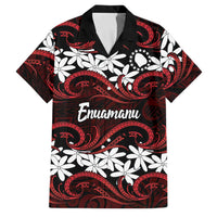 Personalised Cook Islands Atiu Enuamanu Family Matching Summer Maxi Dress and Hawaiian Shirt Tiare Maori Polynesian Waves Tattoo