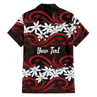 Personalised Cook Islands Atiu Enuamanu Family Matching Summer Maxi Dress and Hawaiian Shirt Tiare Maori Polynesian Waves Tattoo