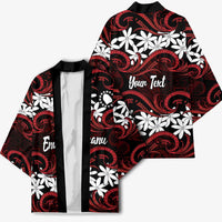 Personalised Cook Islands Atiu Enuamanu Kimono Tiare Maori Polynesian Waves Tattoo LT14 - Polynesian Pride