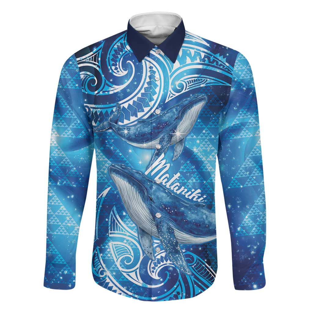 New Zealand Humpback Whale Matariki Family Matching Off Shoulder Short Dress and Hawaiian Shirt Maori New Year Taniko Niho Taniwha