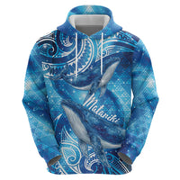 New Zealand Humpback Whale Matariki Hoodie Maori New Year Taniko Niho Taniwha