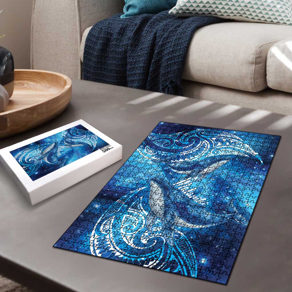 New Zealand Humpback Whale Matariki Puzzle Maori New Year Taniko Niho Taniwha LT14 - Polynesian Pride