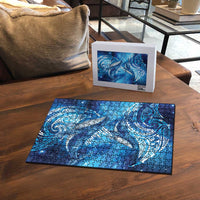 New Zealand Humpback Whale Matariki Puzzle Maori New Year Taniko Niho Taniwha LT14 - Polynesian Pride