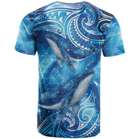 New Zealand Humpback Whale Matariki T Shirt Maori New Year Taniko Niho Taniwha LT14 - Polynesian Pride