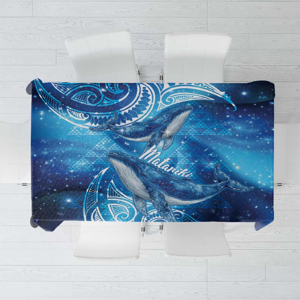 New Zealand Humpback Whale Matariki Tablecloth Maori New Year Taniko Niho Taniwha