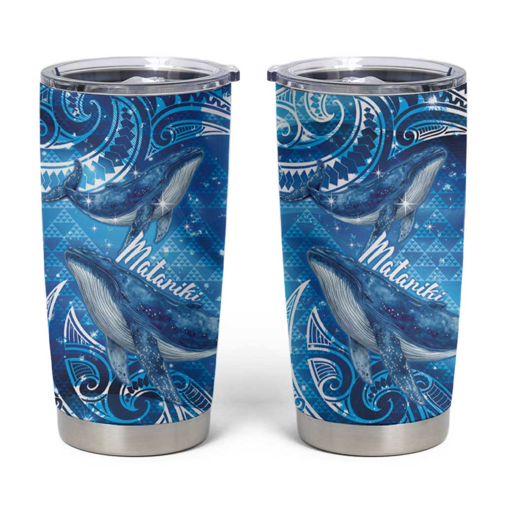 New Zealand Humpback Whale Matariki Tumbler Cup Maori New Year Taniko Niho Taniwha