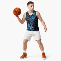 Humpback Whale Matariki New Zealand Basketball Jersey NZ Maori Paikea Poutama Luxury Blue