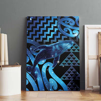 Humpback Whale Matariki New Zealand Canvas Wall Art NZ Maori Paikea Poutama Luxury Blue