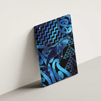 Humpback Whale Matariki New Zealand Canvas Wall Art NZ Maori Paikea Poutama Luxury Blue