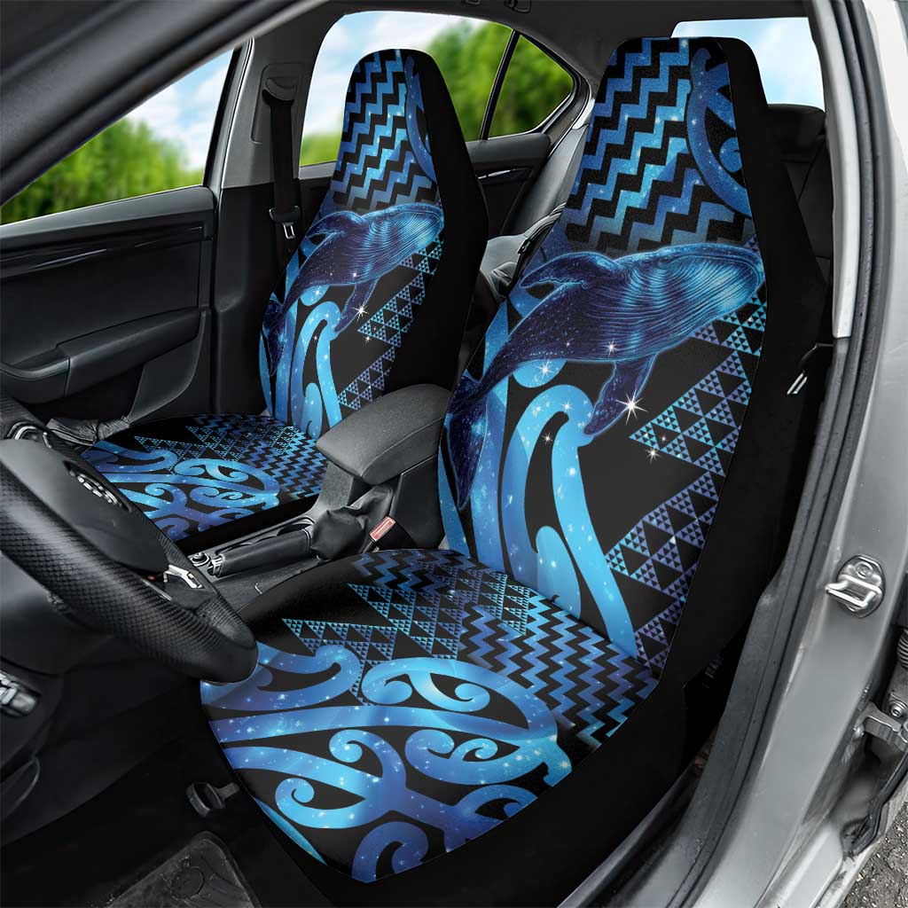 Humpback Whale Matariki New Zealand Car Seat Cover NZ Maori Paikea Poutama Luxury Blue