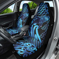 Humpback Whale Matariki New Zealand Car Seat Cover NZ Maori Paikea Poutama Luxury Blue