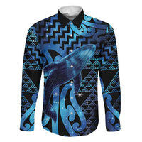 Humpback Whale Matariki New Zealand Family Matching Short Sleeve Bodycon Dress and Hawaiian Shirt NZ Maori Paikea Poutama Luxury Blue