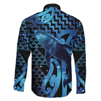 Humpback Whale Matariki New Zealand Family Matching Tank Maxi Dress and Hawaiian Shirt NZ Maori Paikea Poutama Luxury Blue