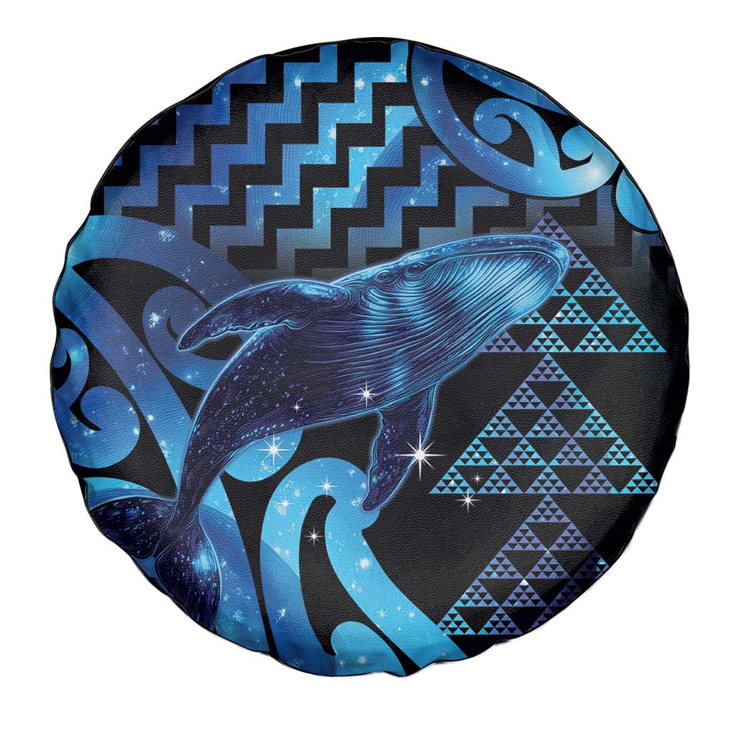 Humpback Whale Matariki New Zealand Spare Tire Cover NZ Maori Paikea Poutama Luxury Blue