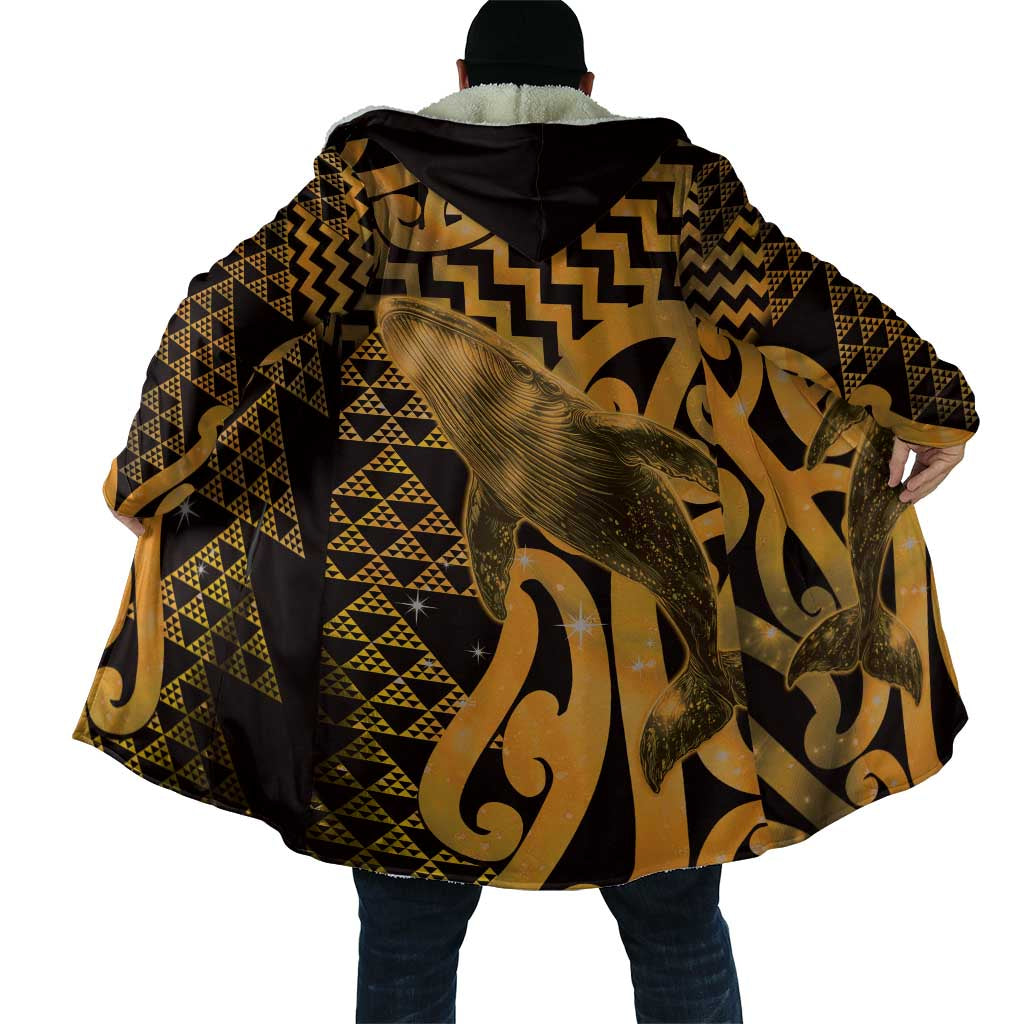 Humpback Whale Matariki New Zealand Cloak NZ Maori Paikea Poutama Luxury Gold