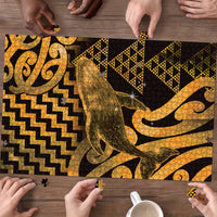 Humpback Whale Matariki New Zealand Puzzle NZ Maori Paikea Poutama Luxury Gold