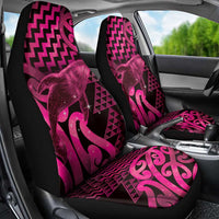 Humpback Whale Matariki New Zealand Car Seat Cover NZ Maori Paikea Poutama Luxury Pink