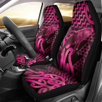 Humpback Whale Matariki New Zealand Car Seat Cover NZ Maori Paikea Poutama Luxury Pink