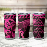 Humpback Whale Matariki New Zealand Tumbler Cup NZ Maori Paikea Poutama Luxury Pink