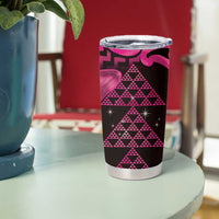 Humpback Whale Matariki New Zealand Tumbler Cup NZ Maori Paikea Poutama Luxury Pink
