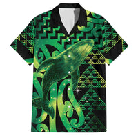 Humpback Whale Matariki New Zealand Family Matching Tank Maxi Dress and Hawaiian Shirt NZ Maori Paikea Poutama Luxury Green