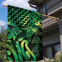 Humpback Whale Matariki New Zealand Garden Flag NZ Maori Paikea Poutama Luxury Green
