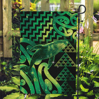 Humpback Whale Matariki New Zealand Garden Flag NZ Maori Paikea Poutama Luxury Green