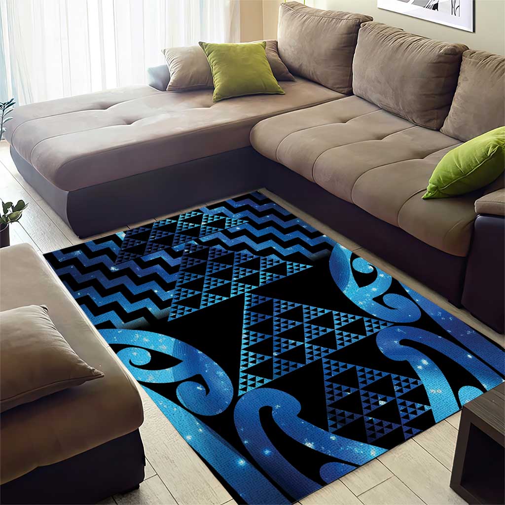 Taniko Motifs Matariki New Zealand Area Rug NZ Niho Taniwha Poutama LT14 - Polynesian Pride