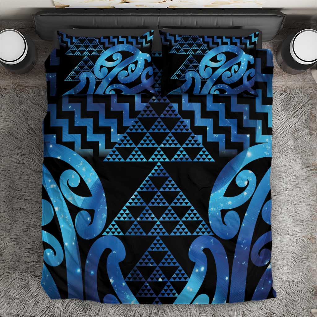 Taniko Motifs Matariki New Zealand Bedding Set NZ Niho Taniwha Poutama