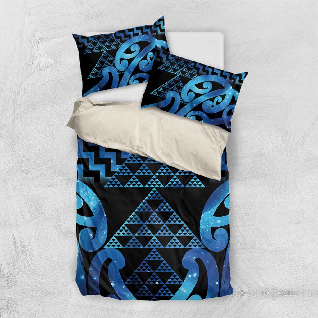 Taniko Motifs Matariki New Zealand Bedding Set NZ Niho Taniwha Poutama