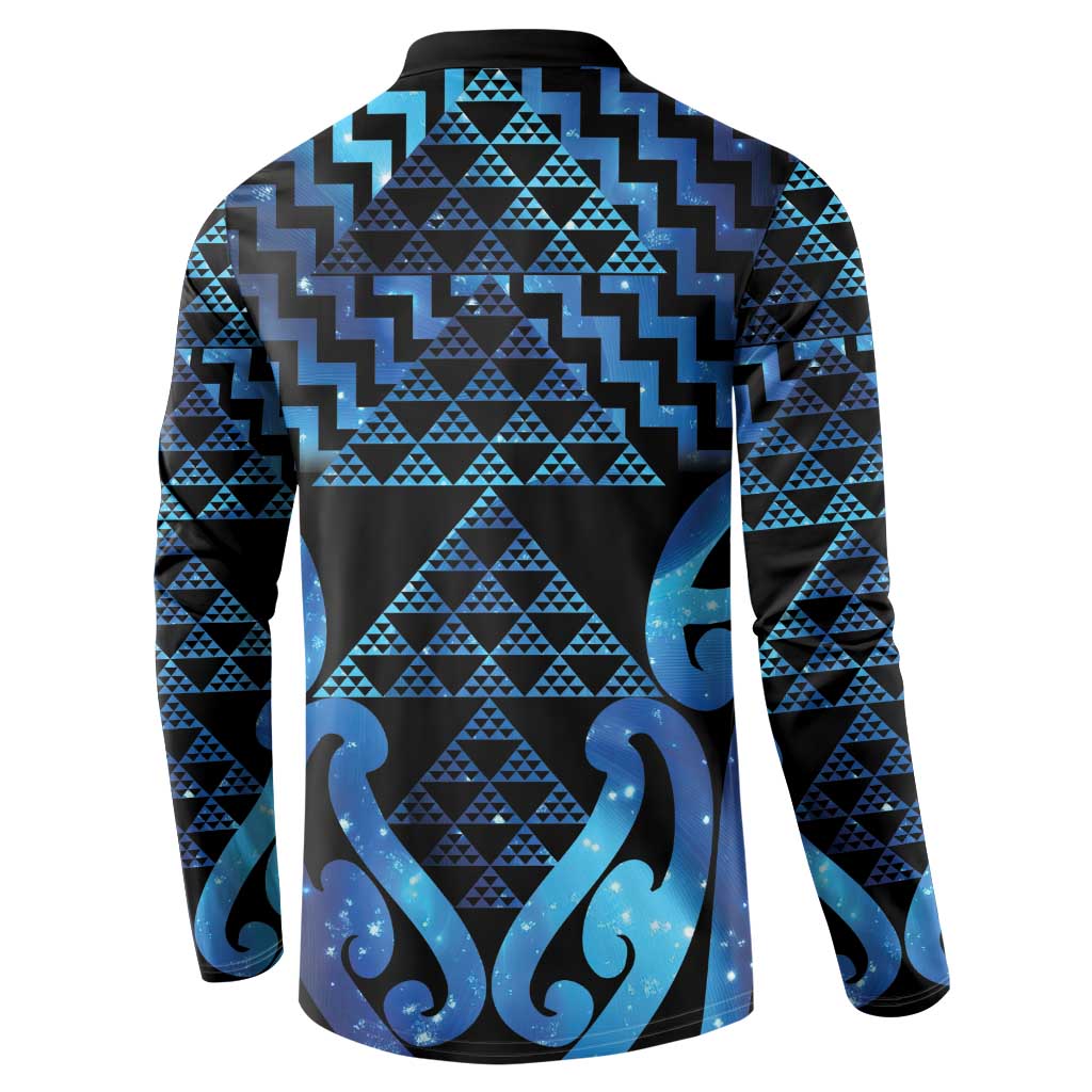 Taniko Motifs Matariki New Zealand Button Sweatshirt NZ Niho Taniwha Poutama LT14 - Polynesian Pride