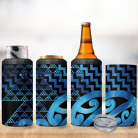 Taniko Motifs Matariki New Zealand 4 in 1 Can Cooler Tumbler NZ Niho Taniwha Poutama