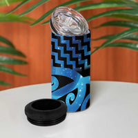 Taniko Motifs Matariki New Zealand 4 in 1 Can Cooler Tumbler NZ Niho Taniwha Poutama