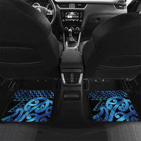 Taniko Motifs Matariki New Zealand Car Mats NZ Niho Taniwha Poutama LT14 Set 2pcs - Back Blue - Polynesian Pride