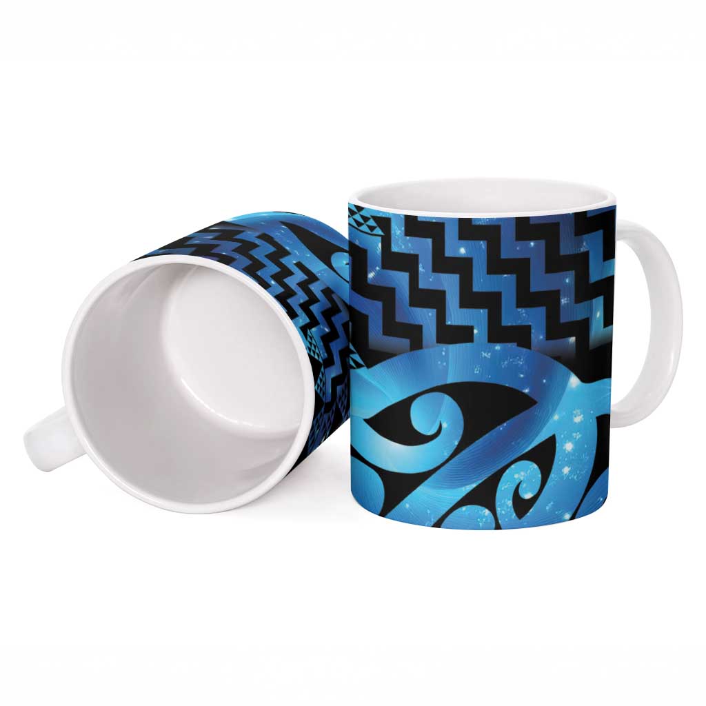 Taniko Motifs Matariki New Zealand Ceramic Mug NZ Niho Taniwha Poutama LT14 - Polynesian Pride