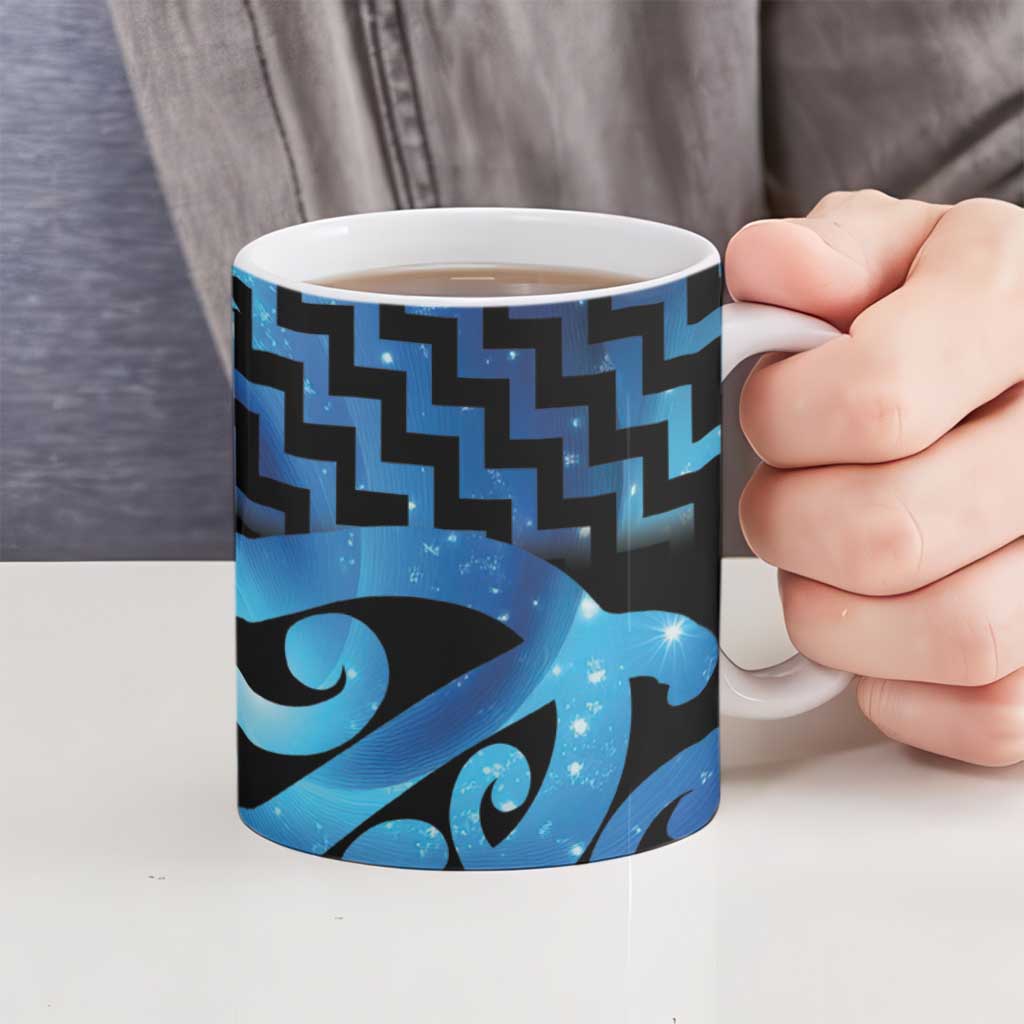 Taniko Motifs Matariki New Zealand Ceramic Mug NZ Niho Taniwha Poutama LT14 - Polynesian Pride